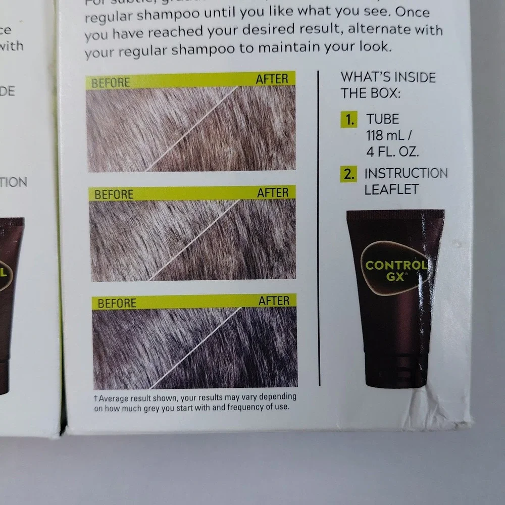 4 Pack Just For Men Control GX Grey Reducing Shampoo Gradually Colors Hair